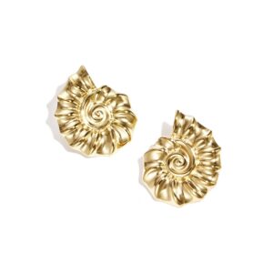 SHELL EARRINGS GOLD