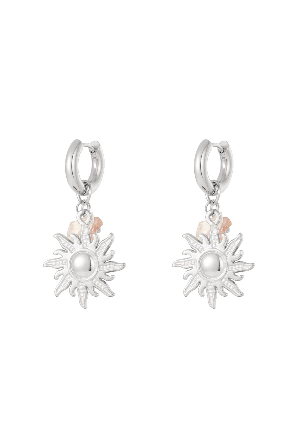 SUN EARRINGS SILVER
