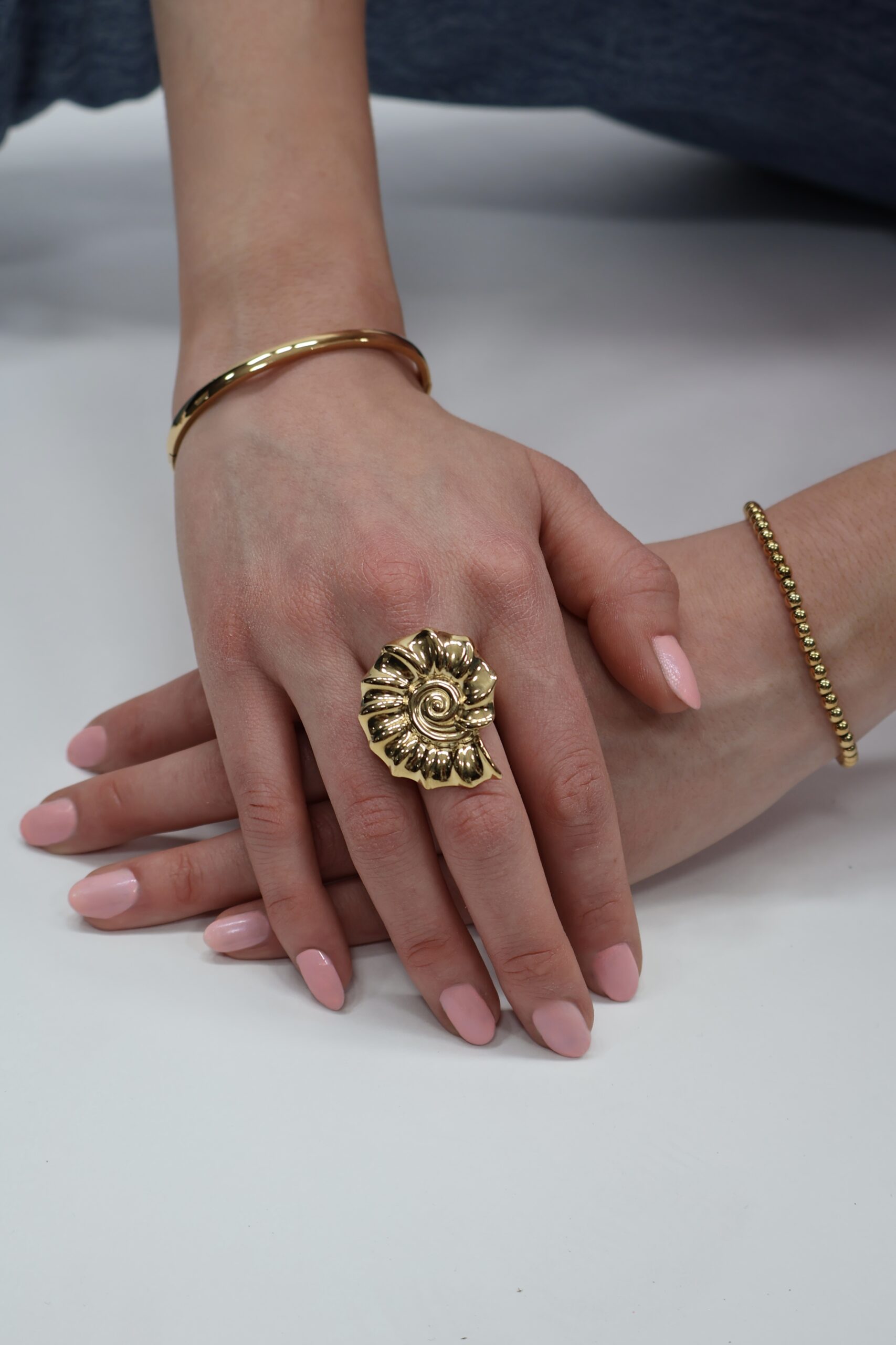 SHELL RING GOLD - Afbeelding 3