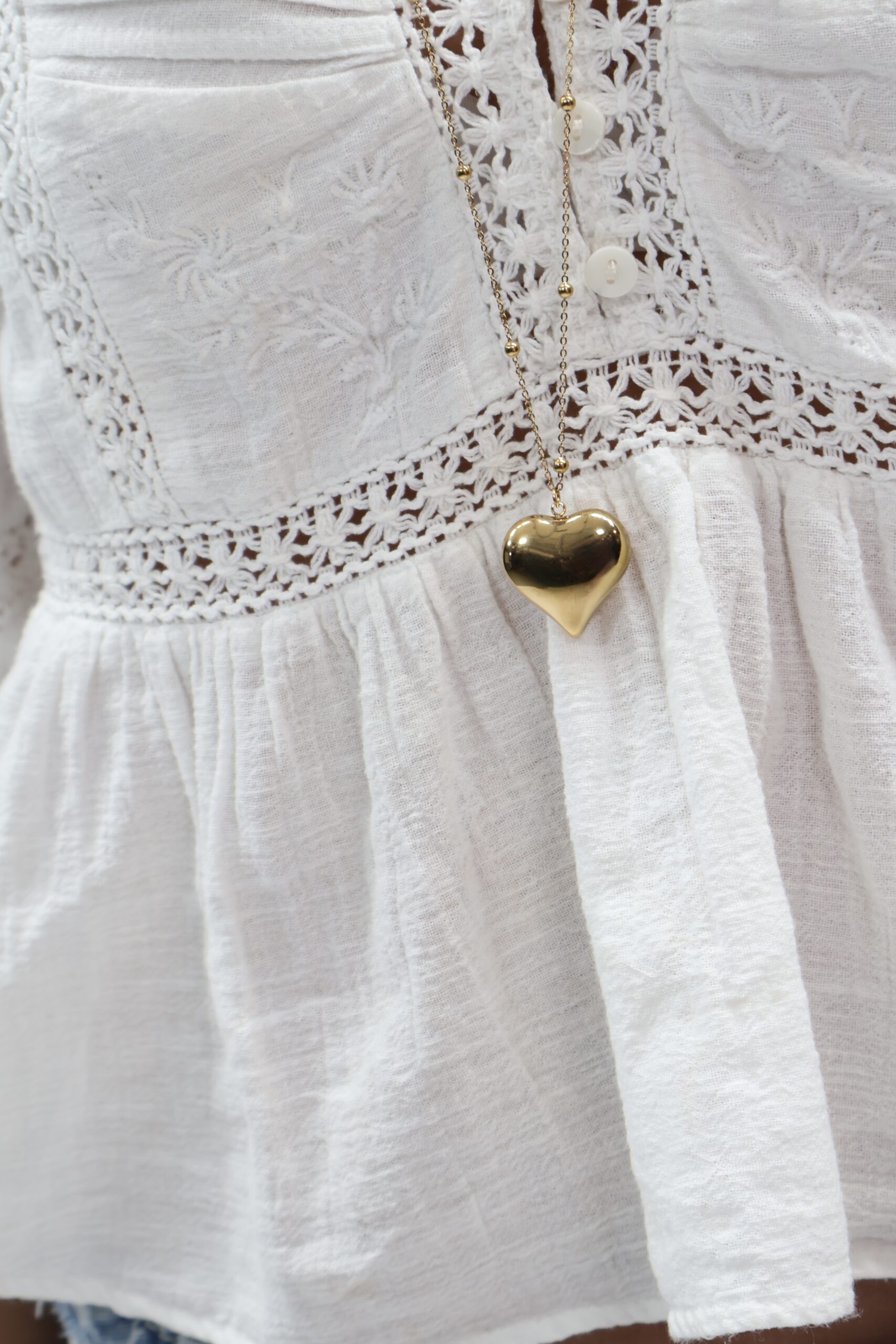 HEART NECKLACE GOLD - Afbeelding 3