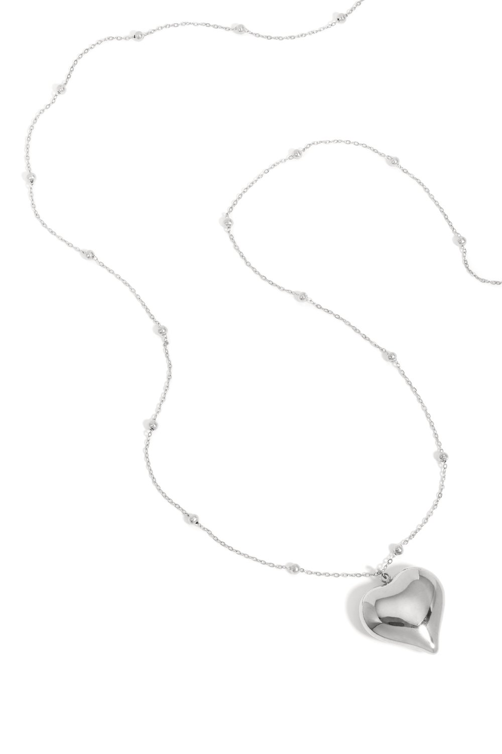 HEART NECKLACE SILVER